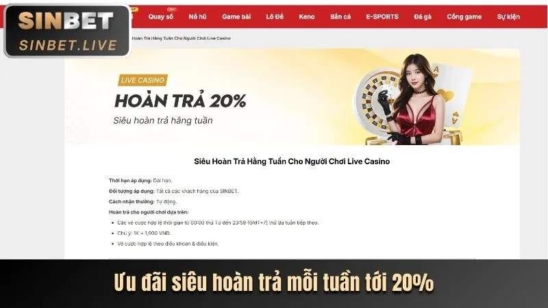 Sự kiện casino trực tuyến